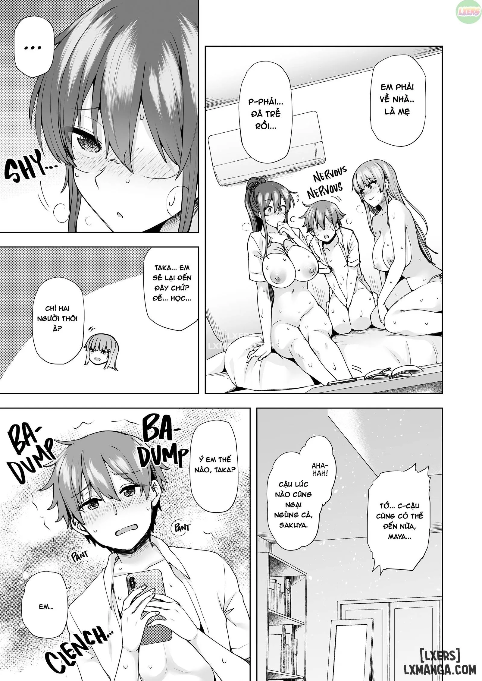 HentaiVN.net - Ảnh 29 - Onee-chan no Wasuremono o Todoke ni Kita Hazu nanoni [3 vs 1 Volleyball Match] - Chapter 3