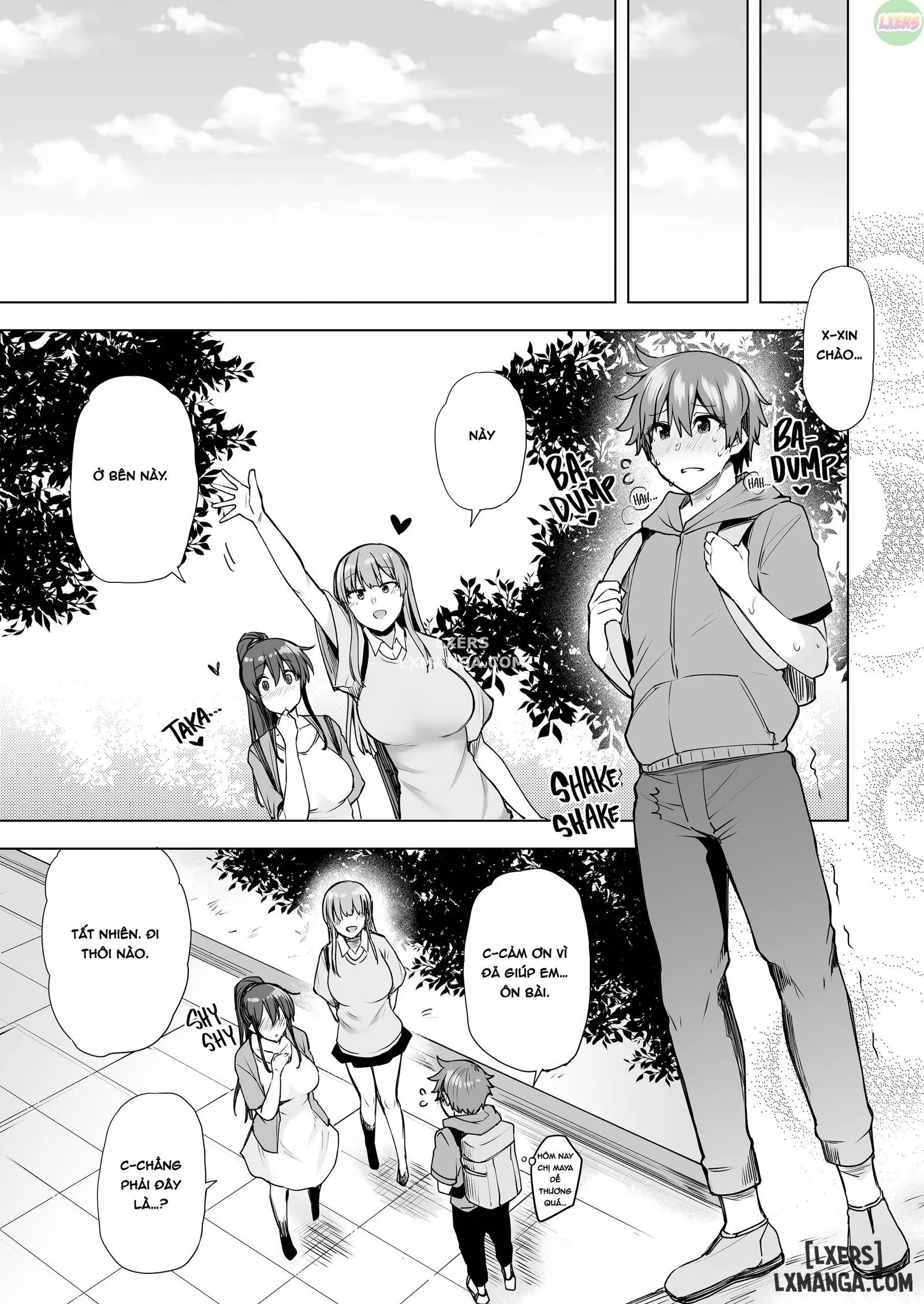 HentaiVN.net - Ảnh 31 - Onee-chan no Wasuremono o Todoke ni Kita Hazu nanoni [3 vs 1 Volleyball Match] - Chapter 3