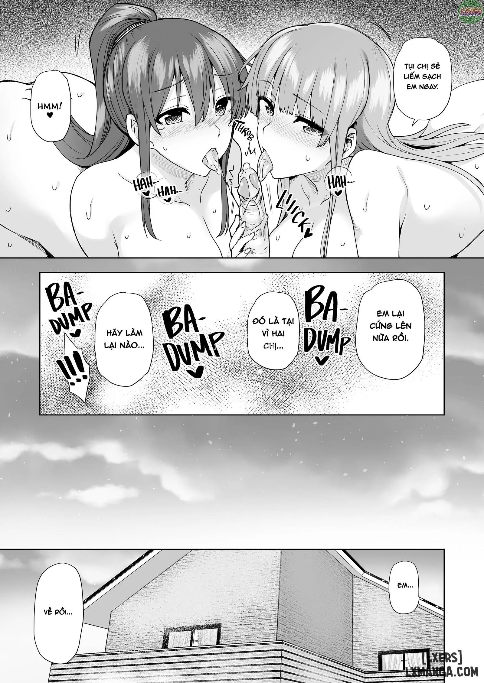 HentaiVN.net - Ảnh 45 - Onee-chan no Wasuremono o Todoke ni Kita Hazu nanoni [3 vs 1 Volleyball Match] - Chapter 3