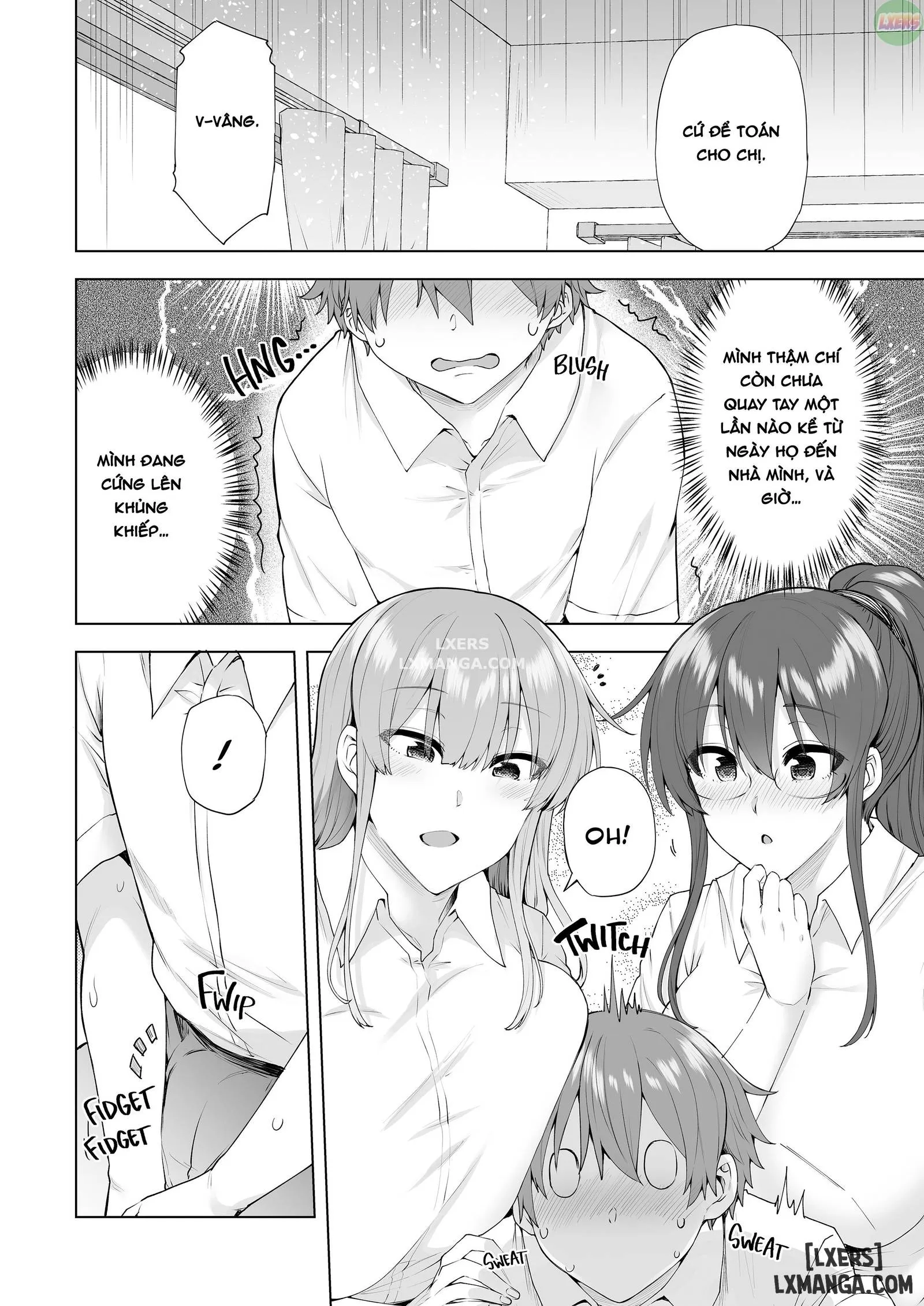 HentaiVN.net - Ảnh 4 - Onee-chan no Wasuremono o Todoke ni Kita Hazu nanoni [3 vs 1 Volleyball Match] - Chapter 3