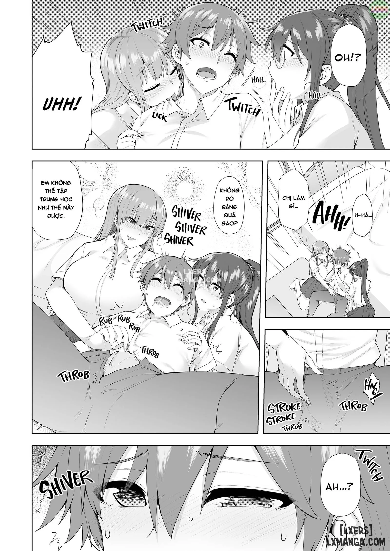 HentaiVN.net - Ảnh 6 - Onee-chan no Wasuremono o Todoke ni Kita Hazu nanoni [3 vs 1 Volleyball Match] - Chapter 3