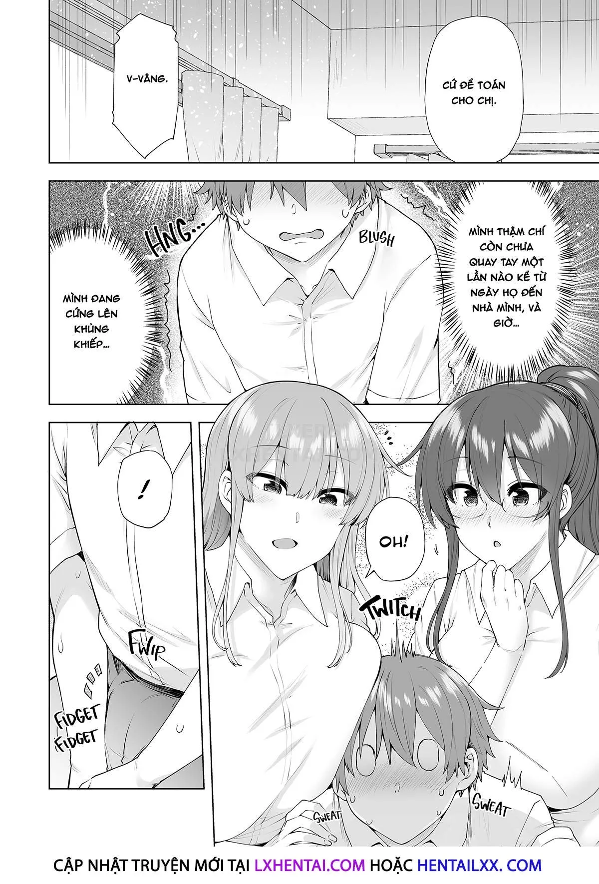 HentaiVN.net - Ảnh 9 - Onee-chan no Wasuremono o Todoke ni Kita Hazu nanoni [3 vs 1 Volleyball Match] - Chap 3 - Away Game