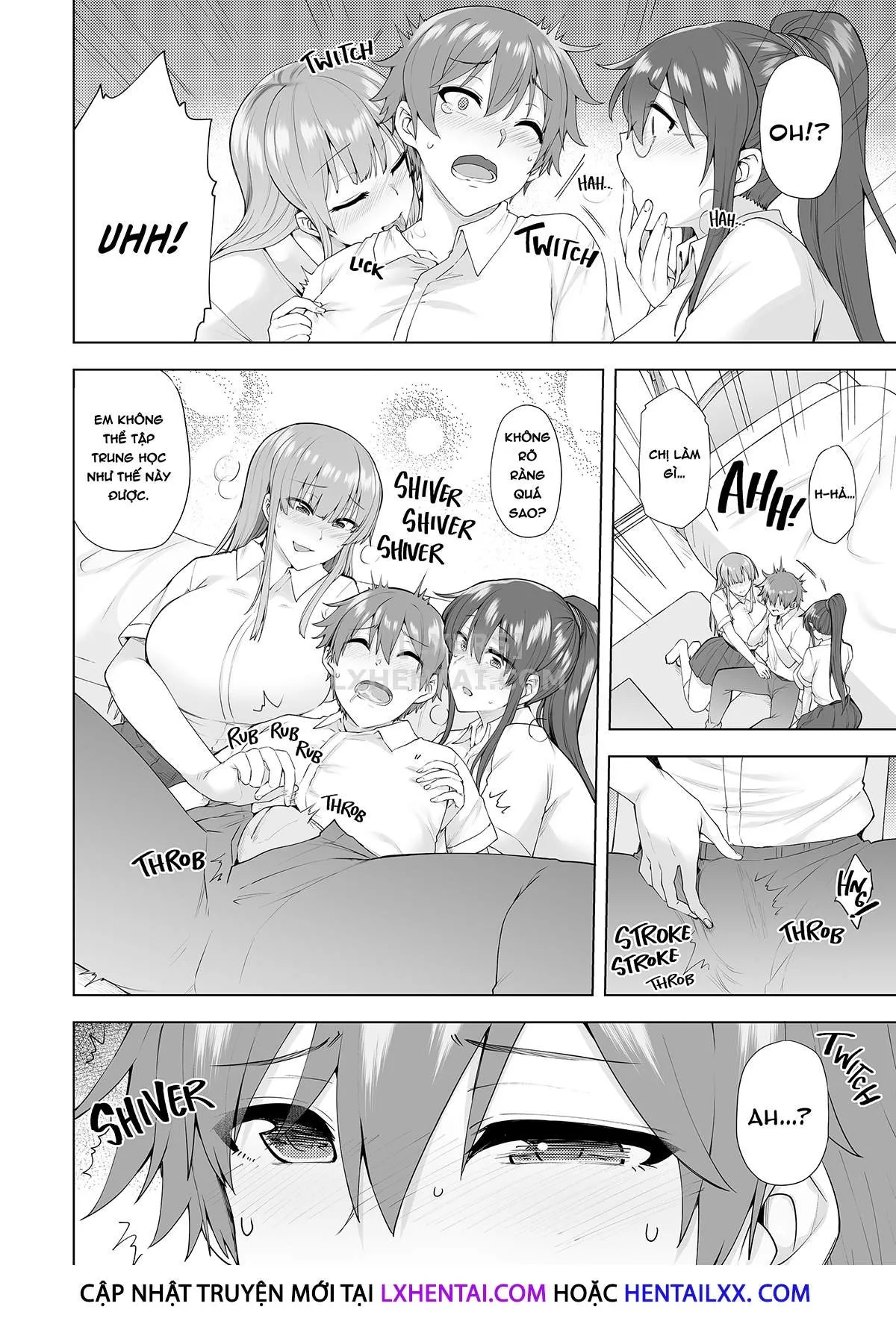 HentaiVN.net - Ảnh 10 - Onee-chan no Wasuremono o Todoke ni Kita Hazu nanoni [3 vs 1 Volleyball Match] - Chap 3 - Away Game
