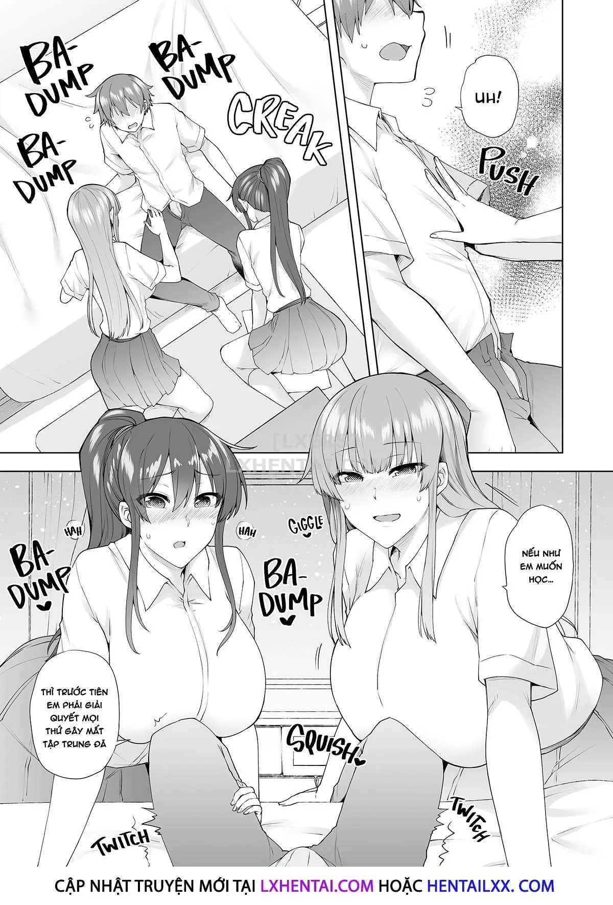 HentaiVN.net - Ảnh 11 - Onee-chan no Wasuremono o Todoke ni Kita Hazu nanoni [3 vs 1 Volleyball Match] - Chap 3 - Away Game
