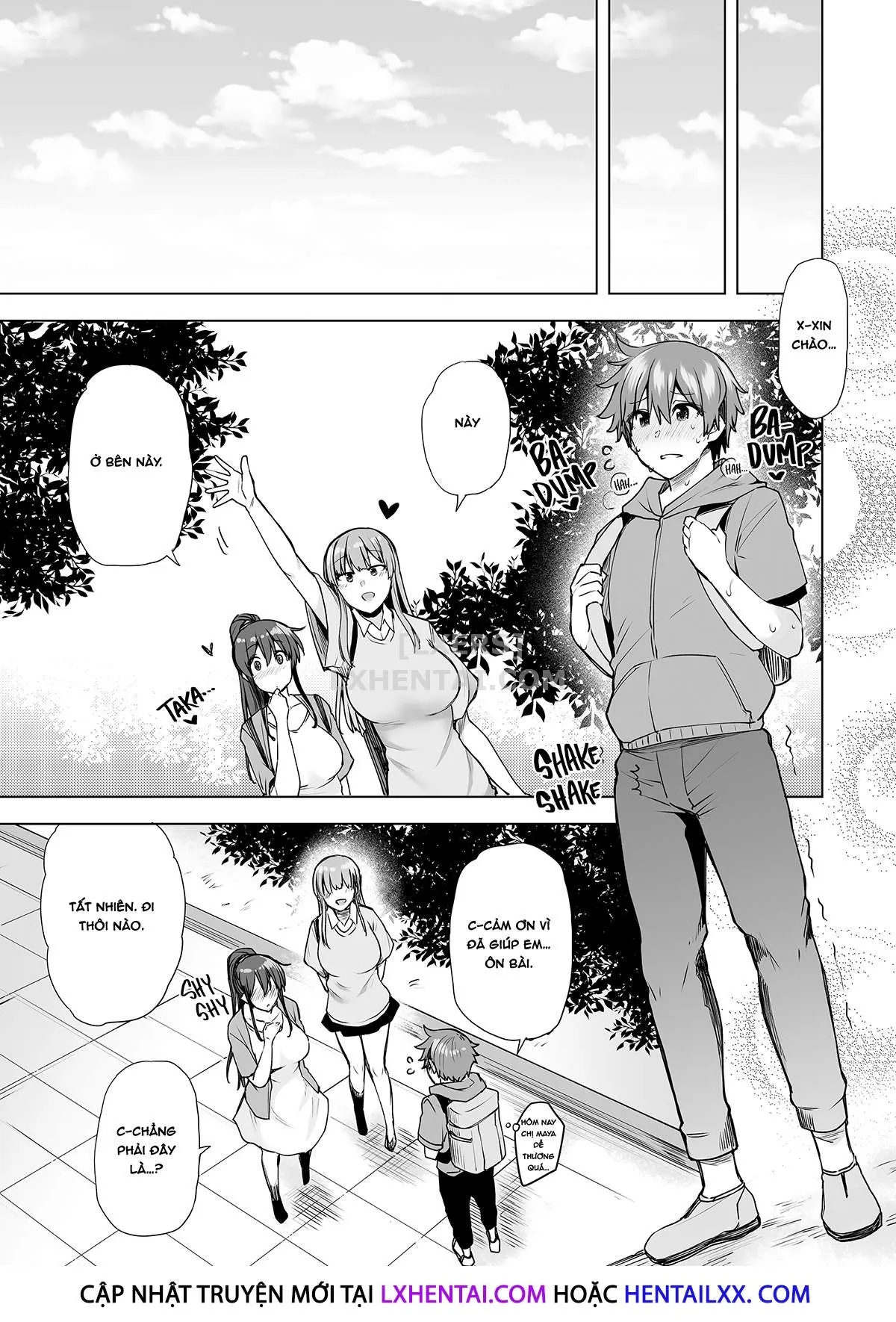 HentaiVN.net - Ảnh 35 - Onee-chan no Wasuremono o Todoke ni Kita Hazu nanoni [3 vs 1 Volleyball Match] - Chap 3 - Away Game