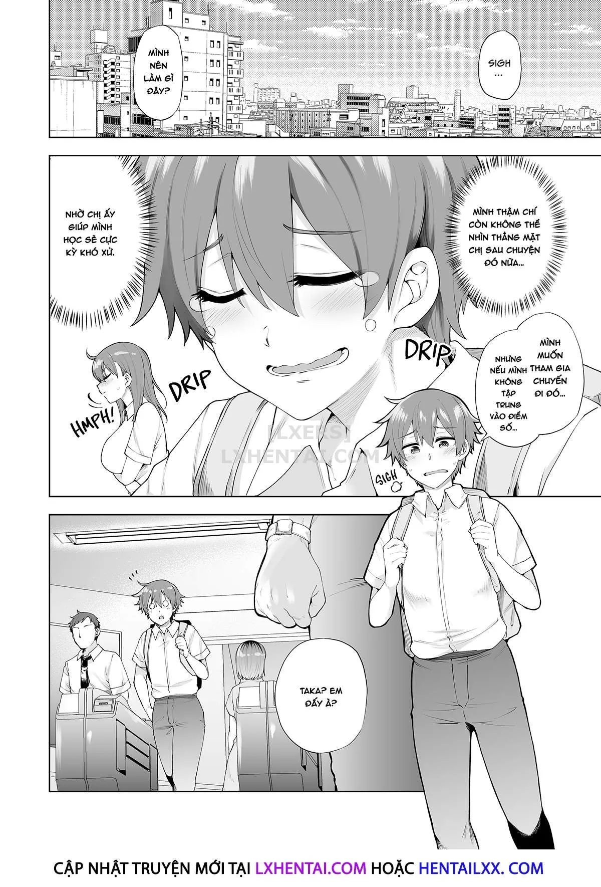 HentaiVN.net - Ảnh 7 - Onee-chan no Wasuremono o Todoke ni Kita Hazu nanoni [3 vs 1 Volleyball Match] - Chap 3 - Away Game