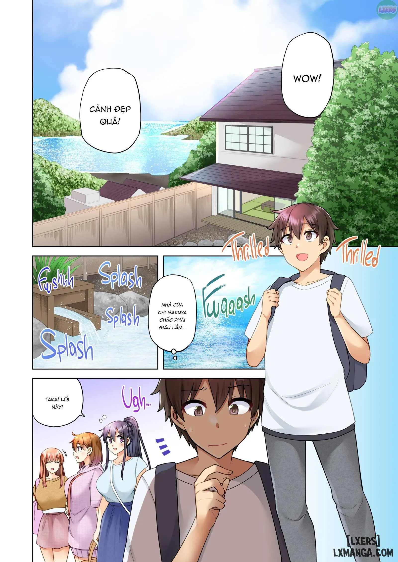 HentaiVN.net - Ảnh 10 - Onee-chan no Wasuremono o Todoke ni Kita Hazu nanoni [3 vs 1 Volleyball Match] - Chapter 4