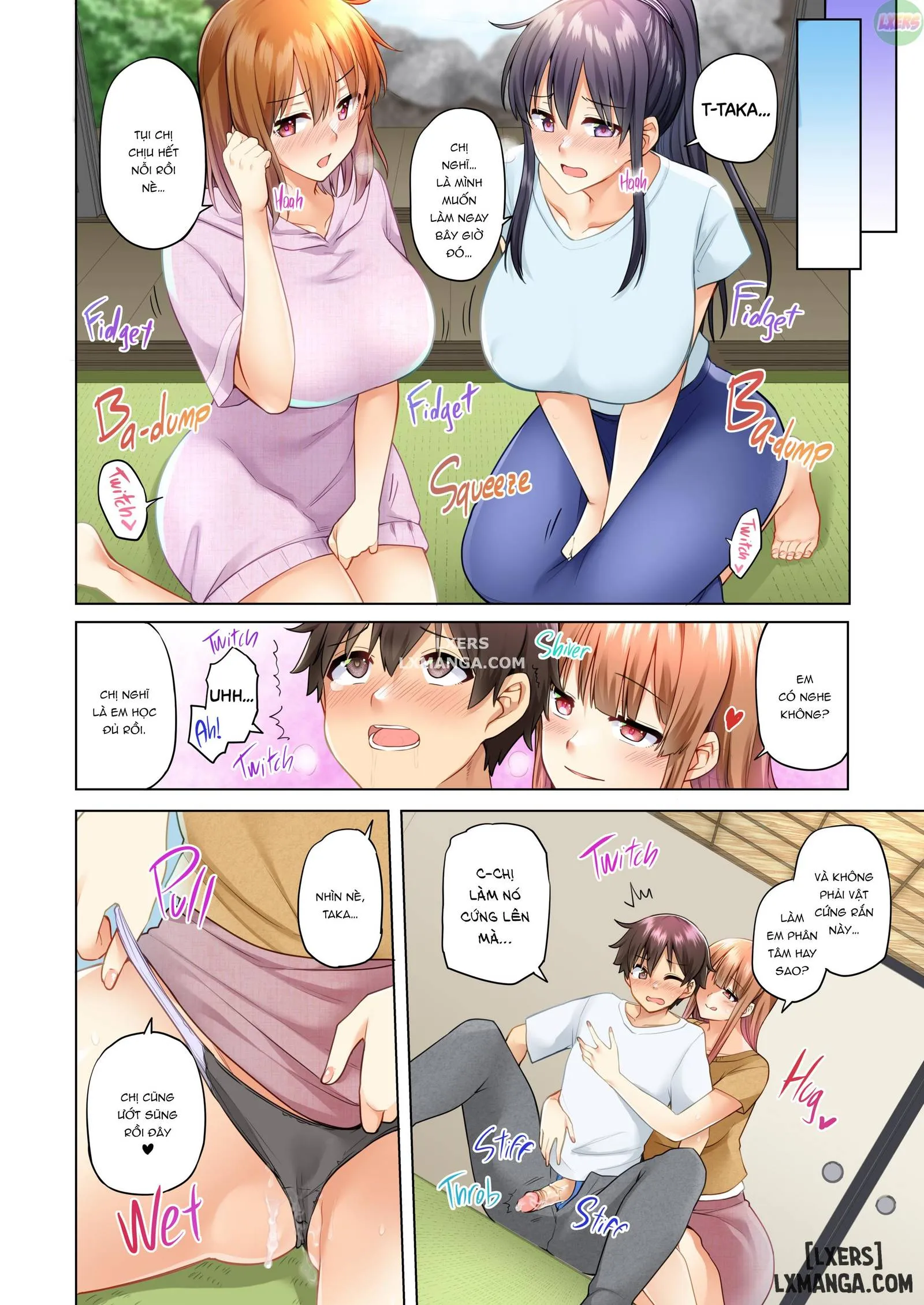 HentaiVN.net - Ảnh 16 - Onee-chan no Wasuremono o Todoke ni Kita Hazu nanoni [3 vs 1 Volleyball Match] - Chapter 4