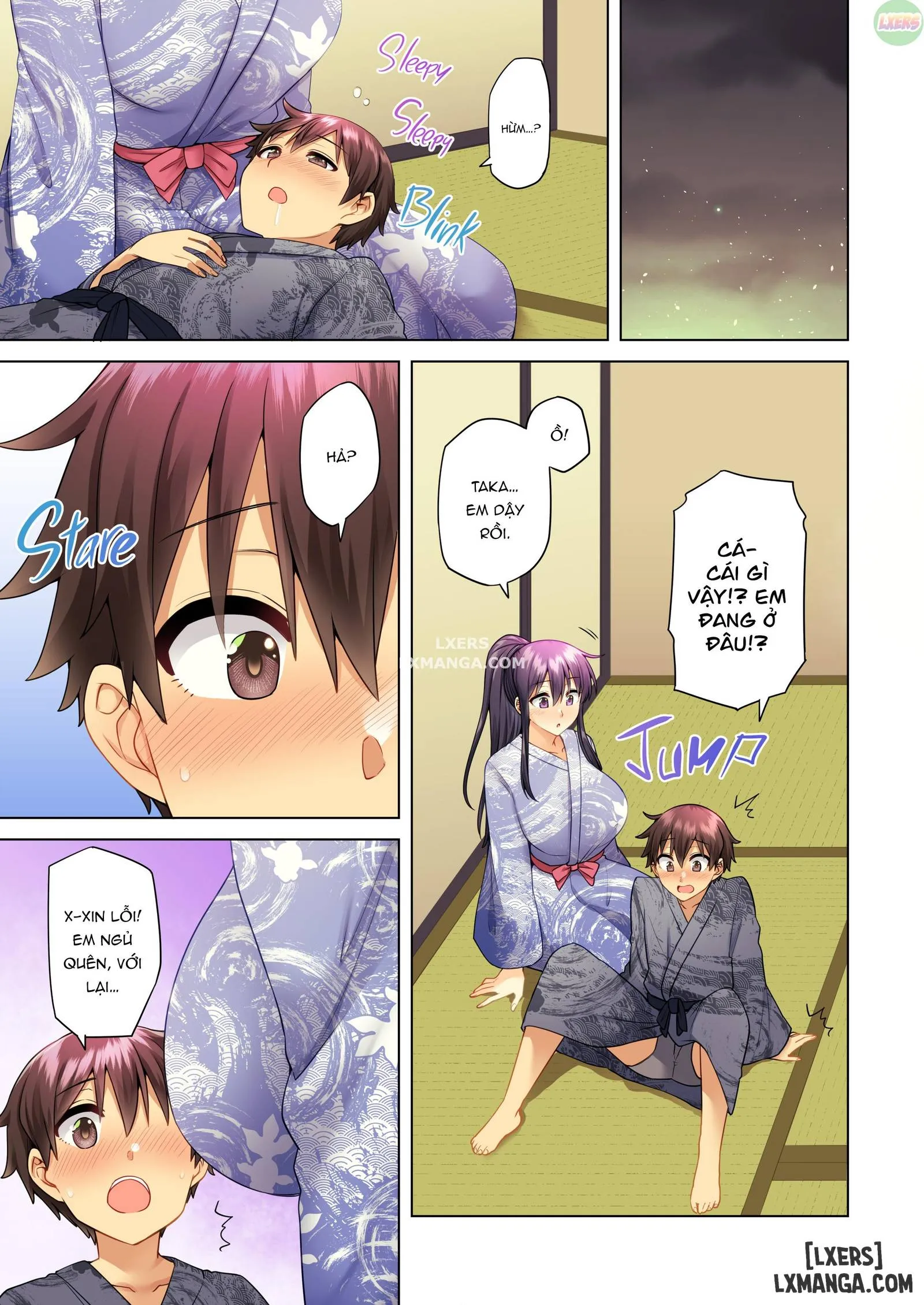 HentaiVN.net - Ảnh 51 - Onee-chan no Wasuremono o Todoke ni Kita Hazu nanoni [3 vs 1 Volleyball Match] - Chapter 4