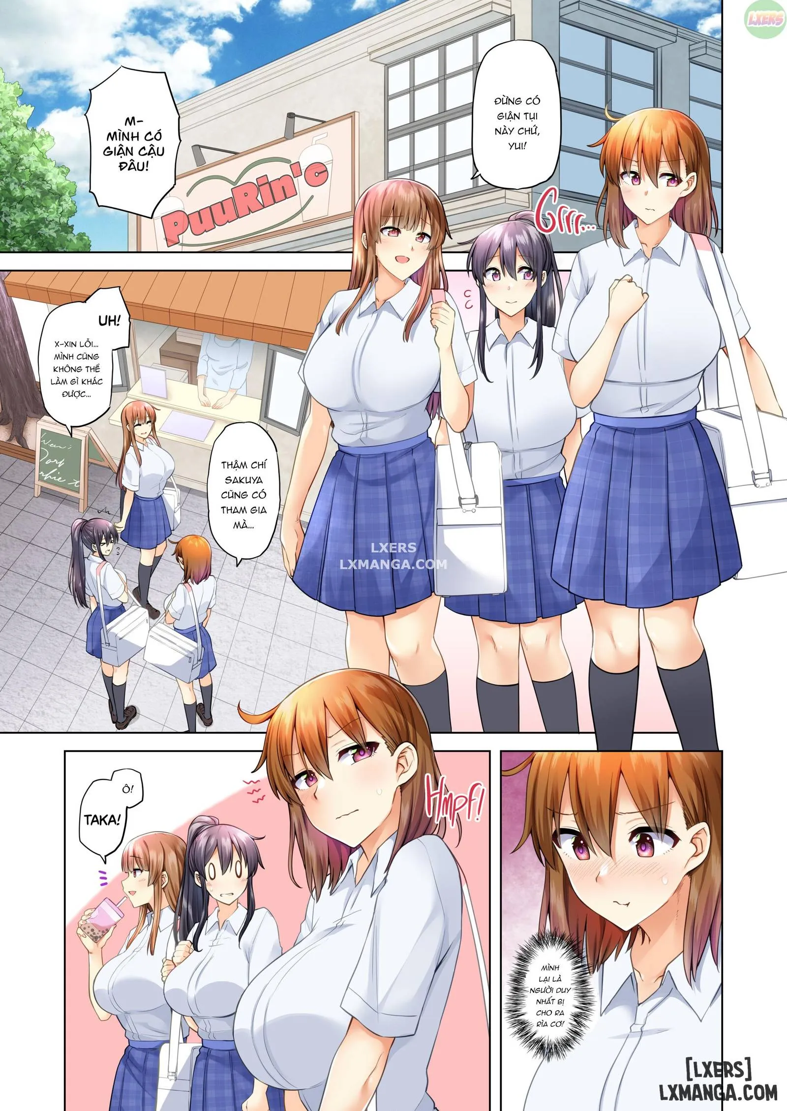 HentaiVN.net - Ảnh 7 - Onee-chan no Wasuremono o Todoke ni Kita Hazu nanoni [3 vs 1 Volleyball Match] - Chapter 4