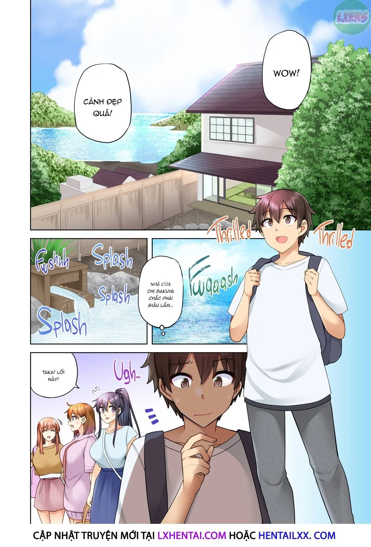 HentaiVN.net - Ảnh 10 - Onee-chan no Wasuremono o Todoke ni Kita Hazu nanoni [3 vs 1 Volleyball Match] - Chap 4