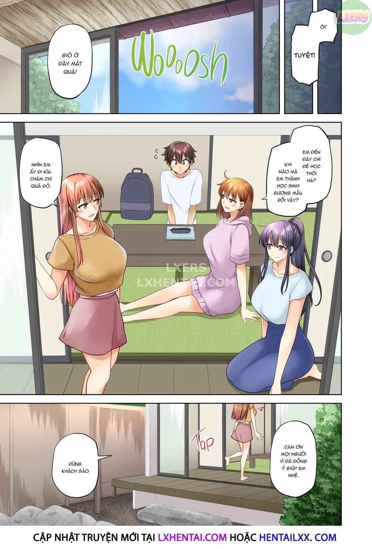 HentaiVN.net - Ảnh 11 - Onee-chan no Wasuremono o Todoke ni Kita Hazu nanoni [3 vs 1 Volleyball Match] - Chap 4