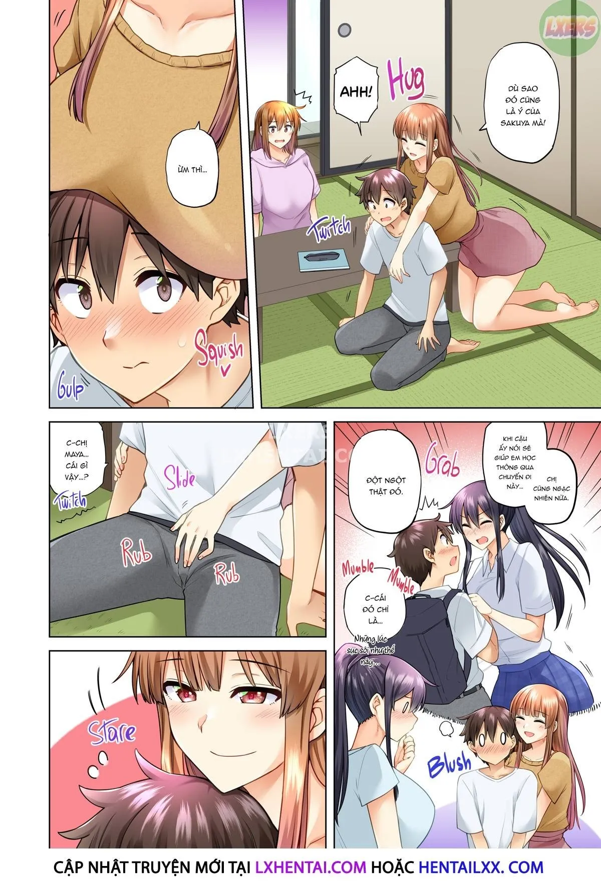 HentaiVN.net - Ảnh 12 - Onee-chan no Wasuremono o Todoke ni Kita Hazu nanoni [3 vs 1 Volleyball Match] - Chap 4