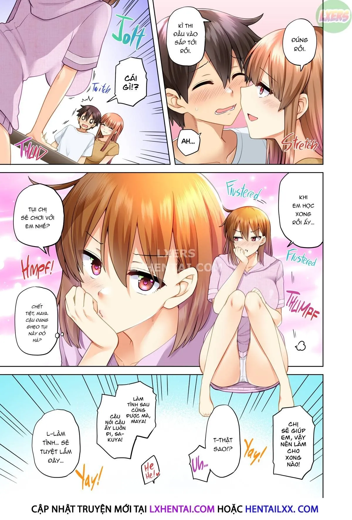 HentaiVN.net - Ảnh 15 - Onee-chan no Wasuremono o Todoke ni Kita Hazu nanoni [3 vs 1 Volleyball Match] - Chap 4
