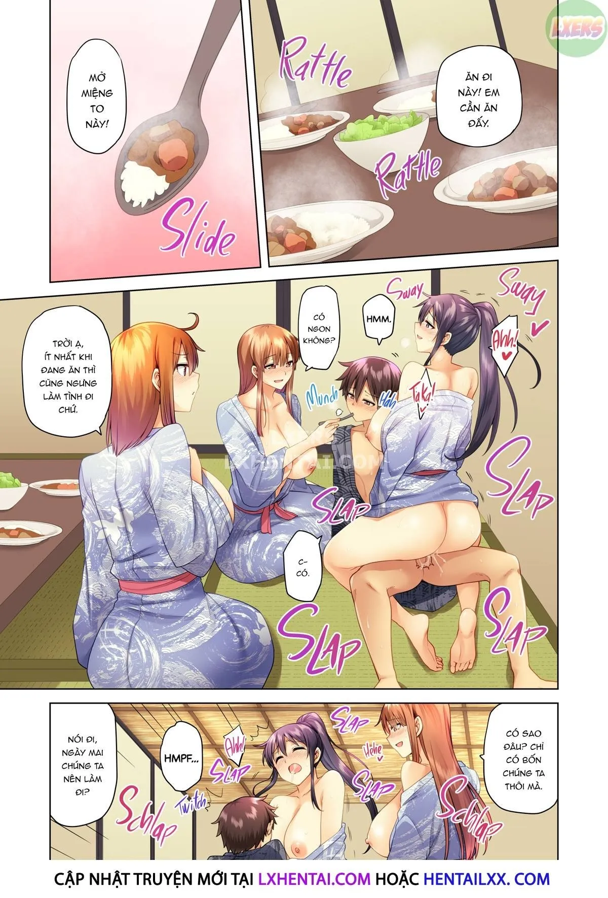 HentaiVN.net - Ảnh 57 - Onee-chan no Wasuremono o Todoke ni Kita Hazu nanoni [3 vs 1 Volleyball Match] - Chap 4