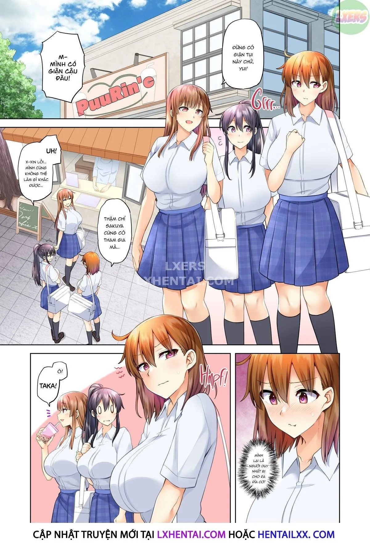 HentaiVN.net - Ảnh 7 - Onee-chan no Wasuremono o Todoke ni Kita Hazu nanoni [3 vs 1 Volleyball Match] - Chap 4