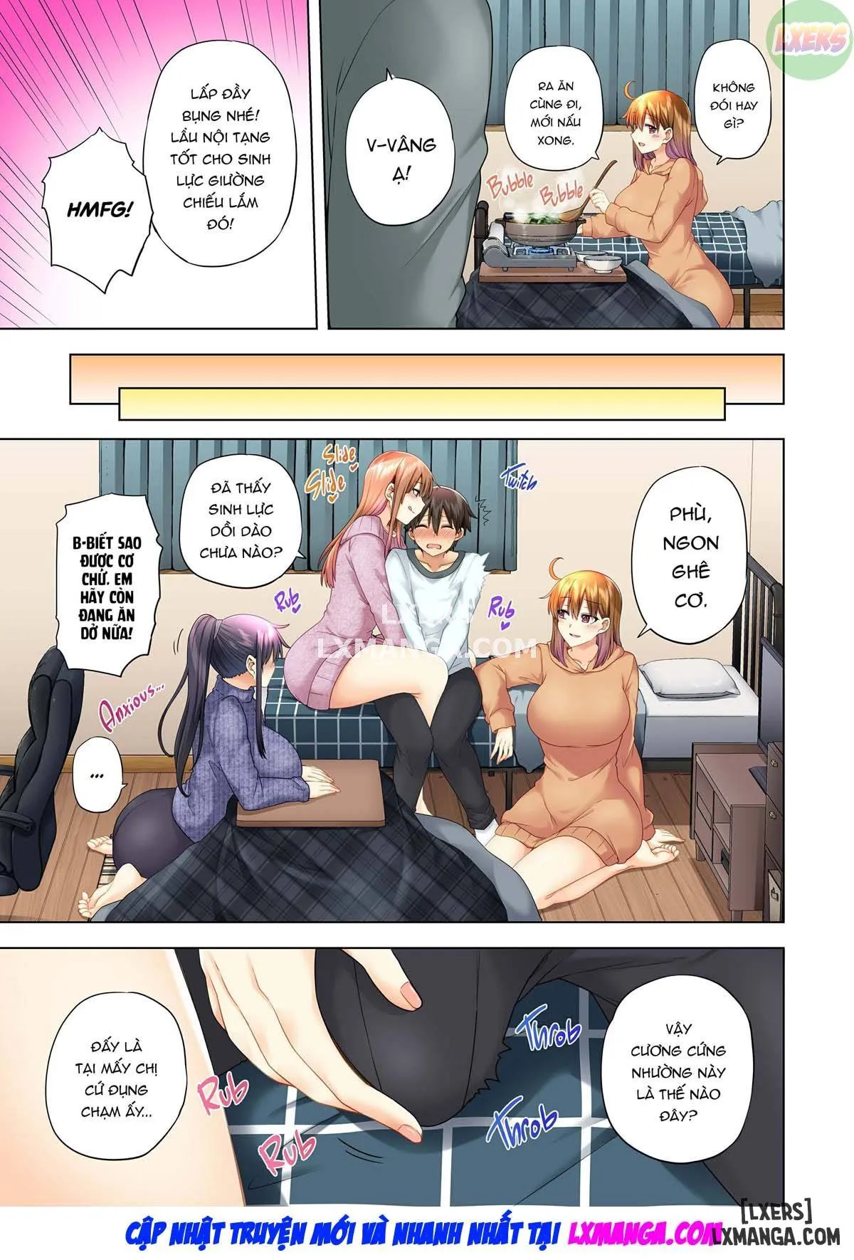HentaiVN.net - Ảnh 11 - Onee-chan no Wasuremono o Todoke ni Kita Hazu nanoni [3 vs 1 Volleyball Match] - Chapter 5