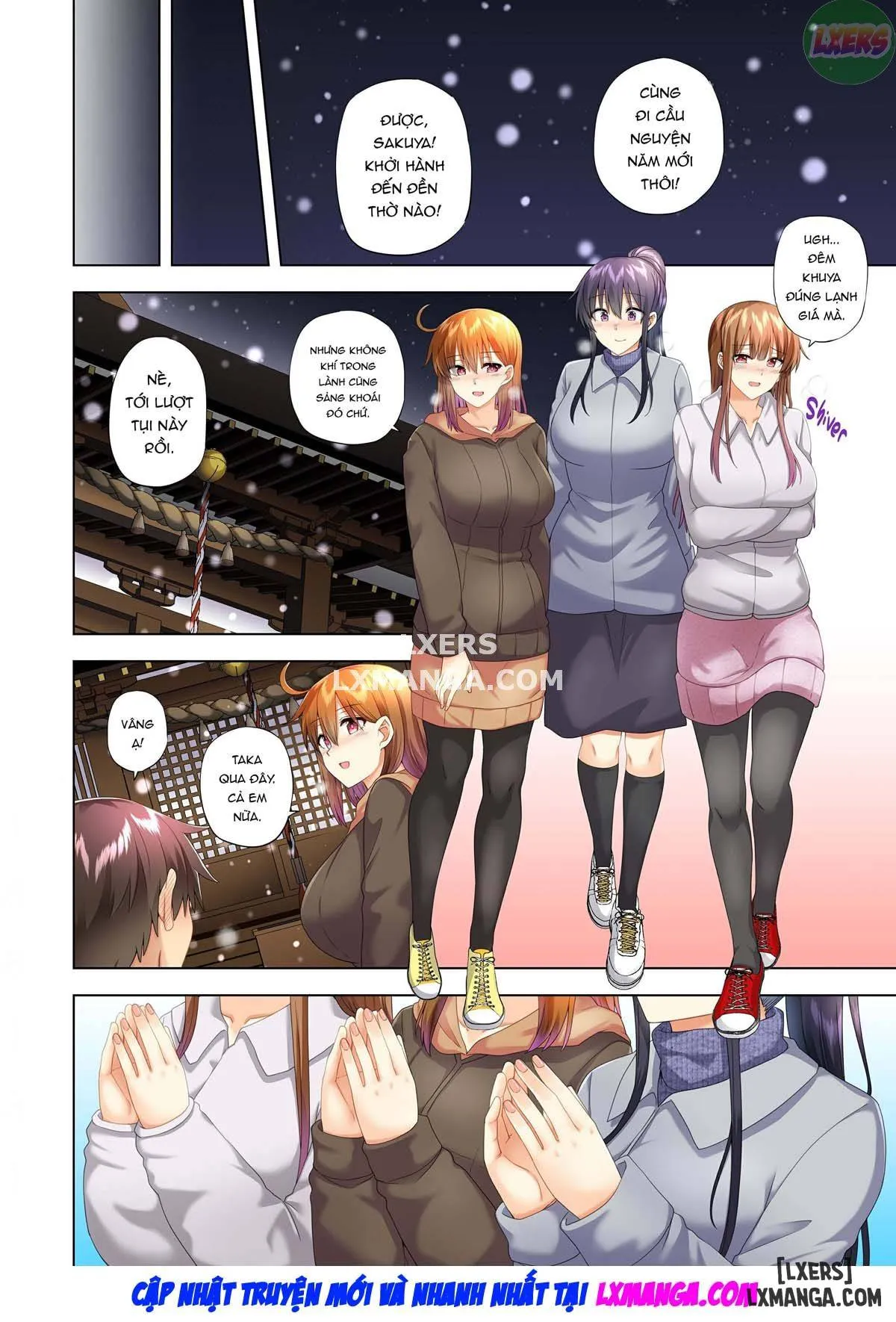 HentaiVN.net - Ảnh 34 - Onee-chan no Wasuremono o Todoke ni Kita Hazu nanoni [3 vs 1 Volleyball Match] - Chapter 5