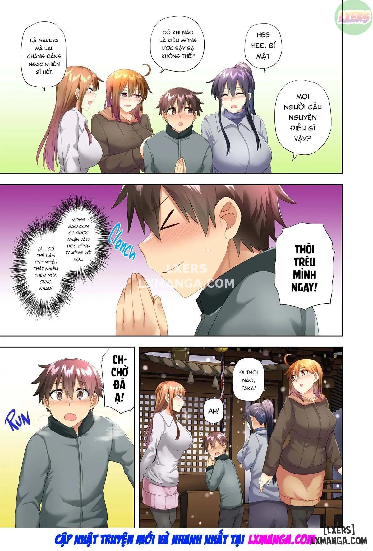 HentaiVN.net - Ảnh 35 - Onee-chan no Wasuremono o Todoke ni Kita Hazu nanoni [3 vs 1 Volleyball Match] - Chapter 5