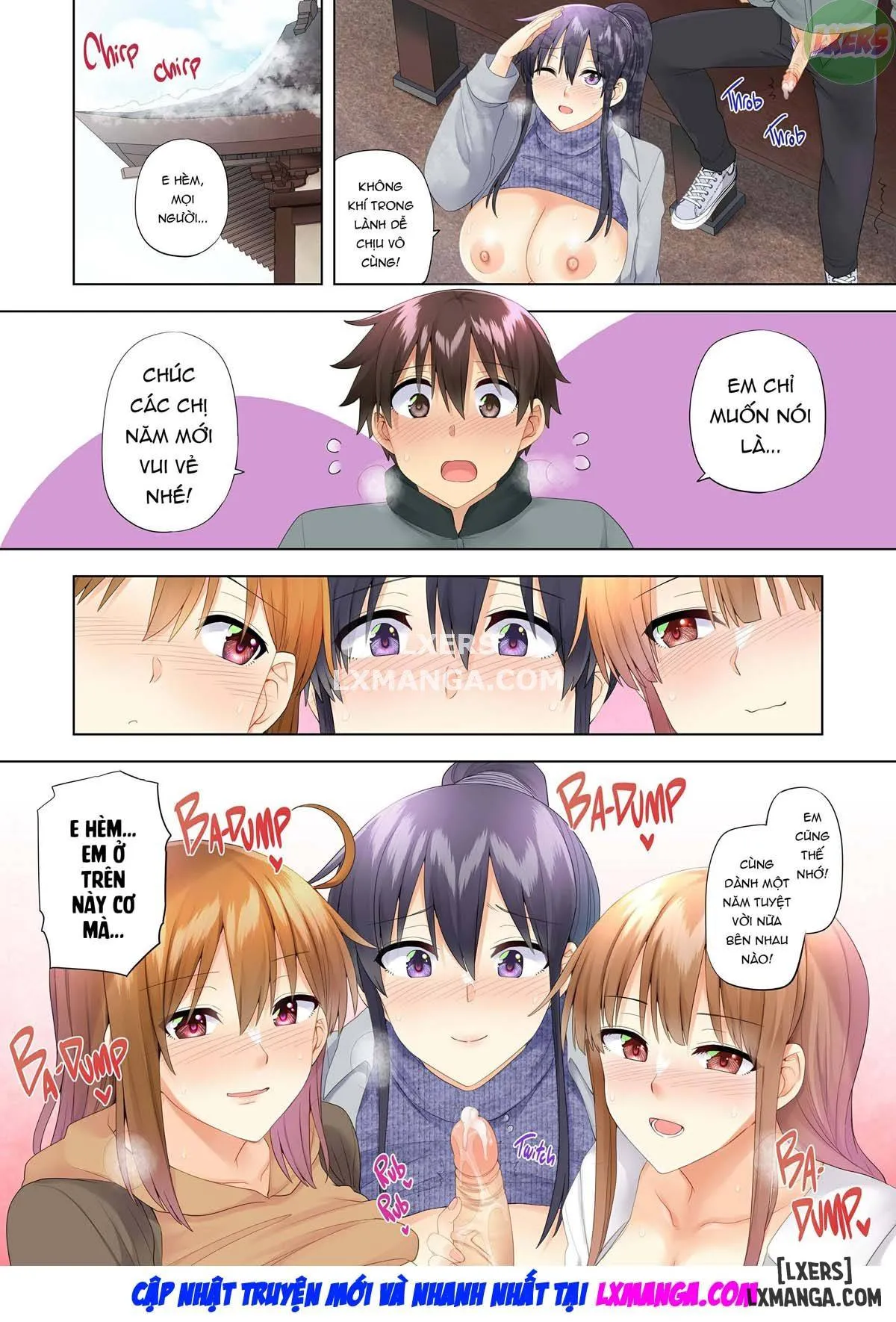 HentaiVN.net - Ảnh 46 - Onee-chan no Wasuremono o Todoke ni Kita Hazu nanoni [3 vs 1 Volleyball Match] - Chapter 5