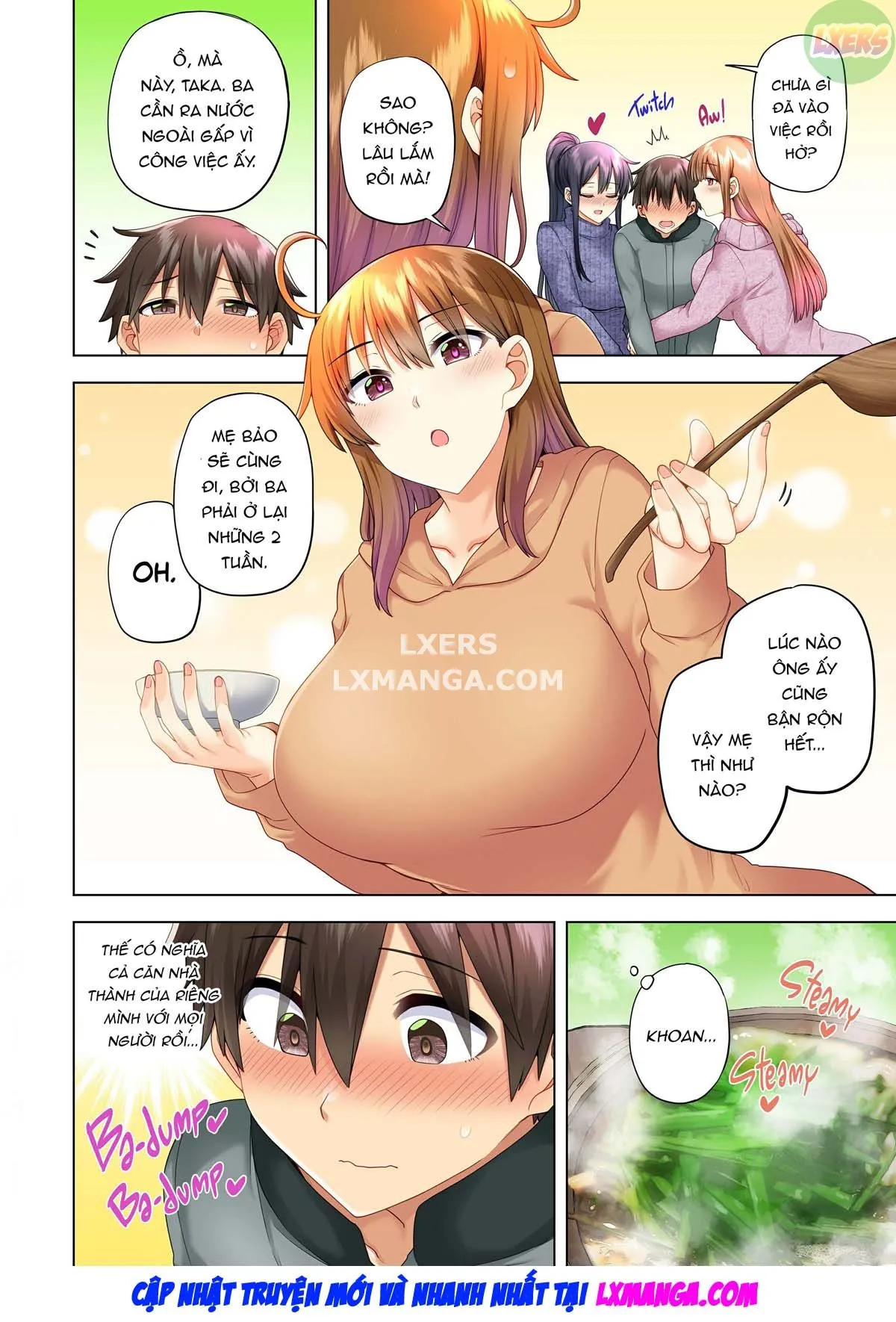 HentaiVN.net - Ảnh 10 - Onee-chan no Wasuremono o Todoke ni Kita Hazu nanoni [3 vs 1 Volleyball Match] - Chap 5 - New Years Match