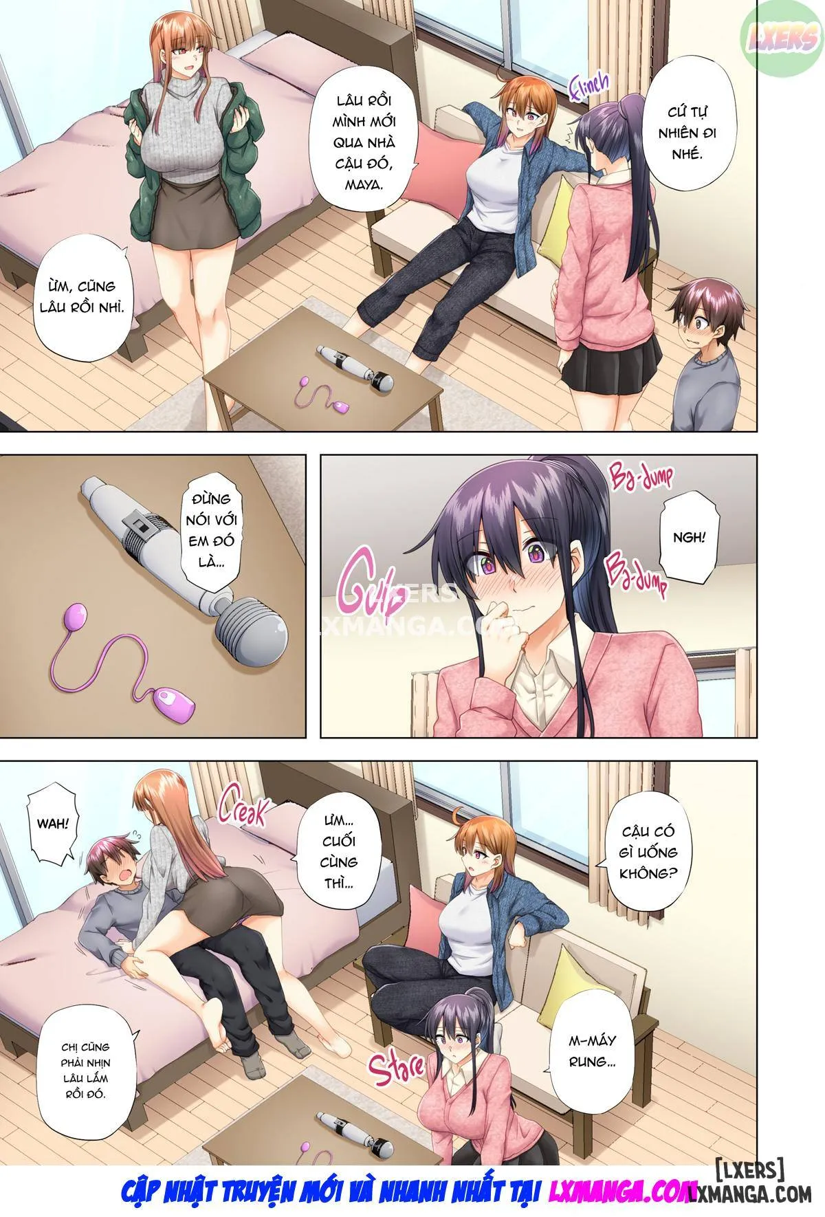 HentaiVN.net - Ảnh 21 - Onee-chan no Wasuremono o Todoke ni Kita Hazu nanoni [3 vs 1 Volleyball Match] - Chapter 6