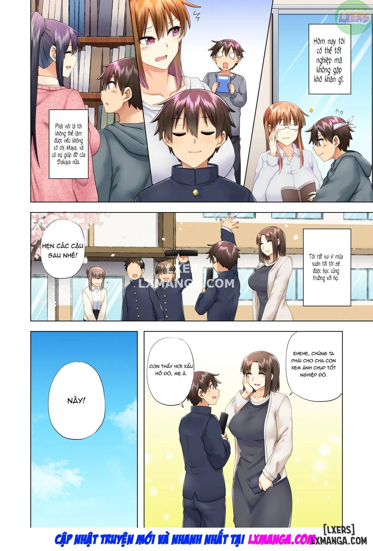 HentaiVN.net - Ảnh 8 - Onee-chan no Wasuremono o Todoke ni Kita Hazu nanoni [3 vs 1 Volleyball Match] - Chapter 6