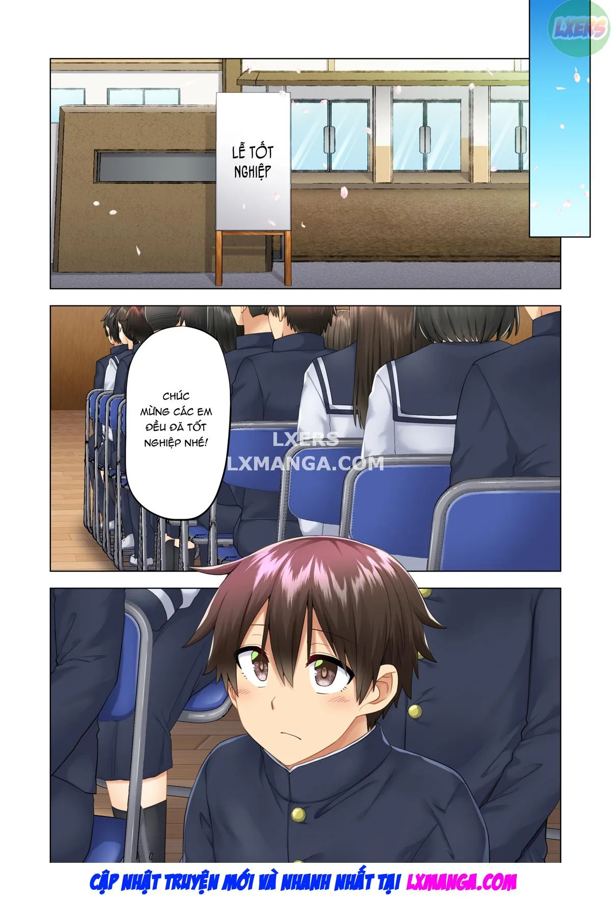 HentaiVN.net - Ảnh 7 - Onee-chan no Wasuremono o Todoke ni Kita Hazu nanoni [3 vs 1 Volleyball Match] - Chap 6