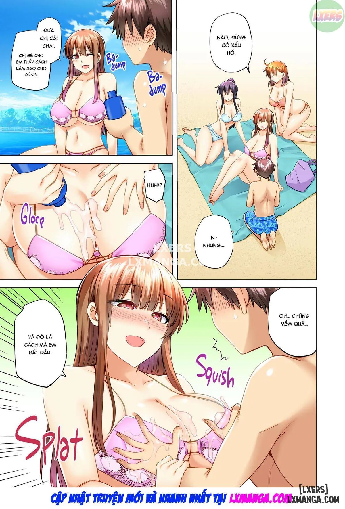 HentaiVN.net - Ảnh 11 - Onee-chan no Wasuremono o Todoke ni Kita Hazu nanoni [3 vs 1 Volleyball Match] - Chapter 7 END