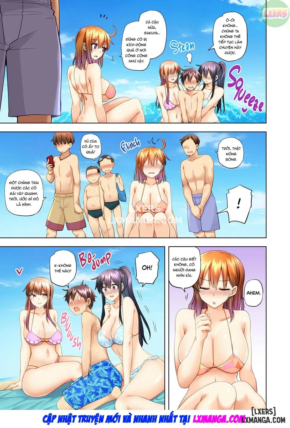 HentaiVN.net - Ảnh 15 - Onee-chan no Wasuremono o Todoke ni Kita Hazu nanoni [3 vs 1 Volleyball Match] - Chapter 7 END