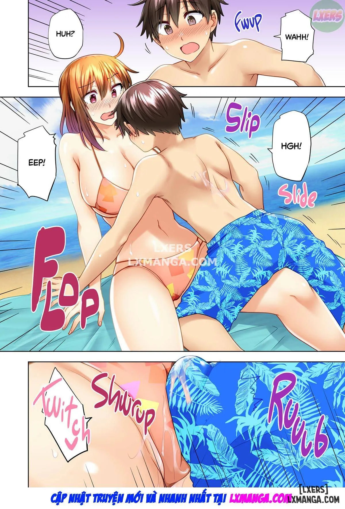 HentaiVN.net - Ảnh 16 - Onee-chan no Wasuremono o Todoke ni Kita Hazu nanoni [3 vs 1 Volleyball Match] - Chapter 7 END