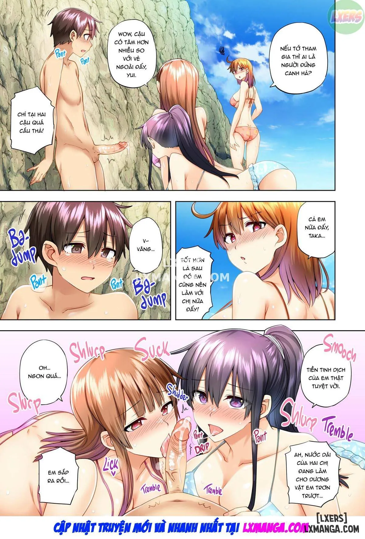HentaiVN.net - Ảnh 23 - Onee-chan no Wasuremono o Todoke ni Kita Hazu nanoni [3 vs 1 Volleyball Match] - Chapter 7 END