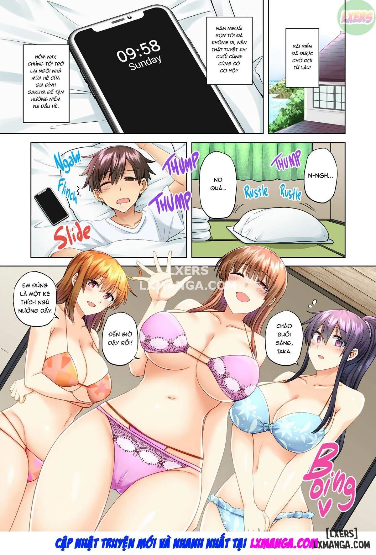 HentaiVN.net - Ảnh 7 - Onee-chan no Wasuremono o Todoke ni Kita Hazu nanoni [3 vs 1 Volleyball Match] - Chapter 7 END