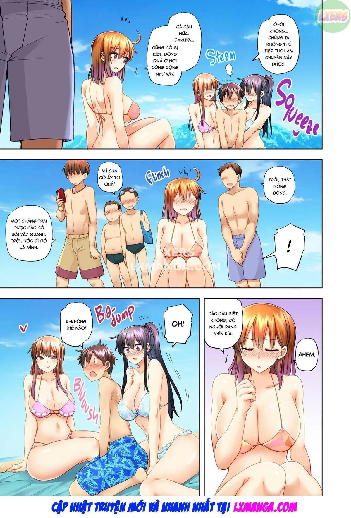 HentaiVN.net - Ảnh 13 - Onee-chan no Wasuremono o Todoke ni Kita Hazu nanoni [3 vs 1 Volleyball Match] - Chap 7