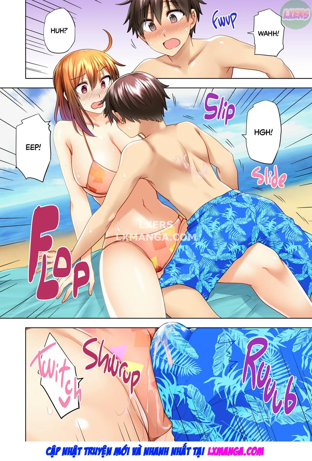 HentaiVN.net - Ảnh 14 - Onee-chan no Wasuremono o Todoke ni Kita Hazu nanoni [3 vs 1 Volleyball Match] - Chap 7