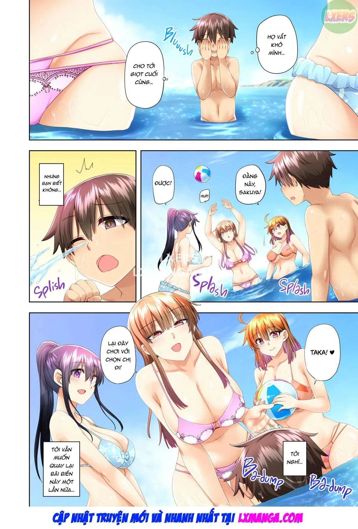 HentaiVN.net - Ảnh 44 - Onee-chan no Wasuremono o Todoke ni Kita Hazu nanoni [3 vs 1 Volleyball Match] - Chap 7