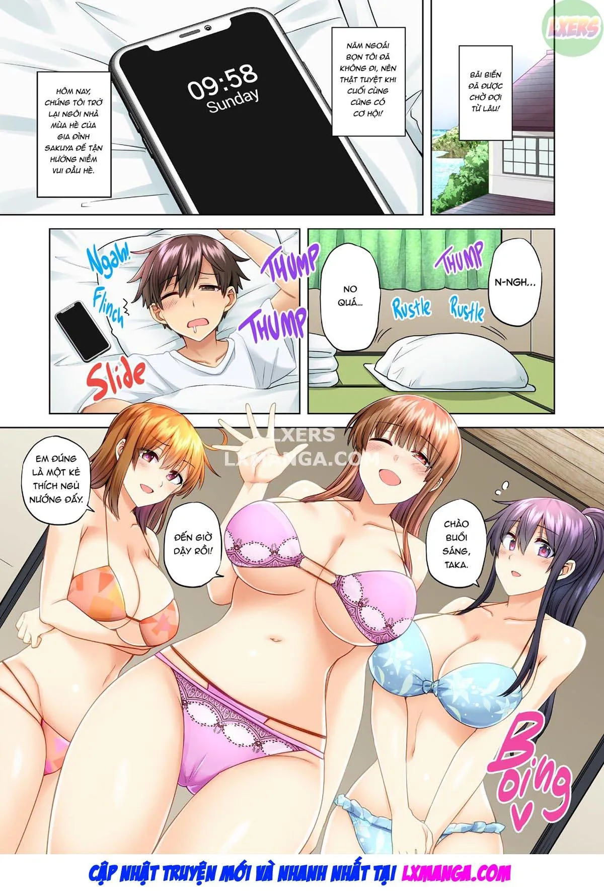 HentaiVN.net - Ảnh 5 - Onee-chan no Wasuremono o Todoke ni Kita Hazu nanoni [3 vs 1 Volleyball Match] - Chap 7