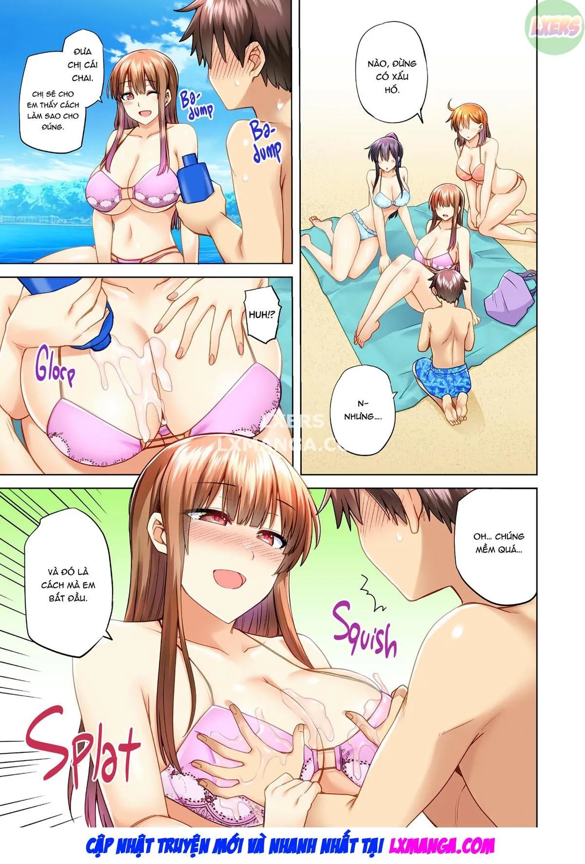 HentaiVN.net - Ảnh 9 - Onee-chan no Wasuremono o Todoke ni Kita Hazu nanoni [3 vs 1 Volleyball Match] - Chap 7