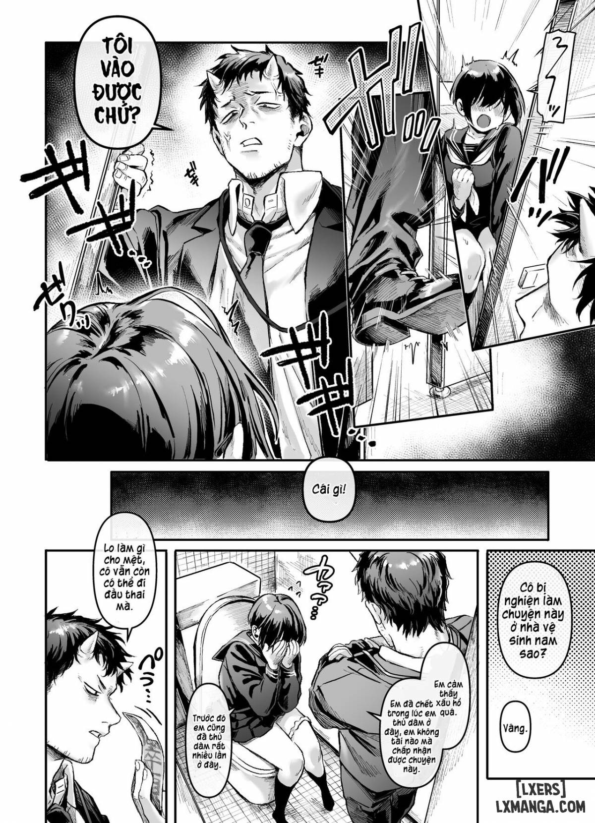 HentaiVN.net - Ảnh 8 - Vong nữ trong nhà vệ sinh và anh nhân viên vong linh shop [Toile No Jimiko To Omukae No Gokusotsu] - Oneshot