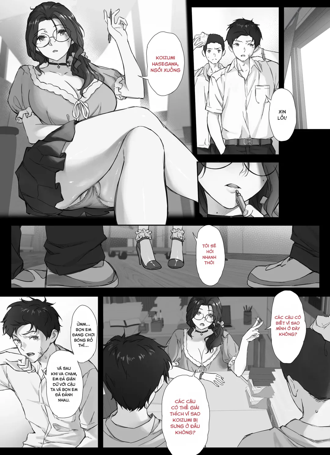 HentaiVN.net - Ảnh 7 - Mối Quan Hệ Bí Mật Của Tôi Với Cô Giáo Vú Khủng - Oneshot