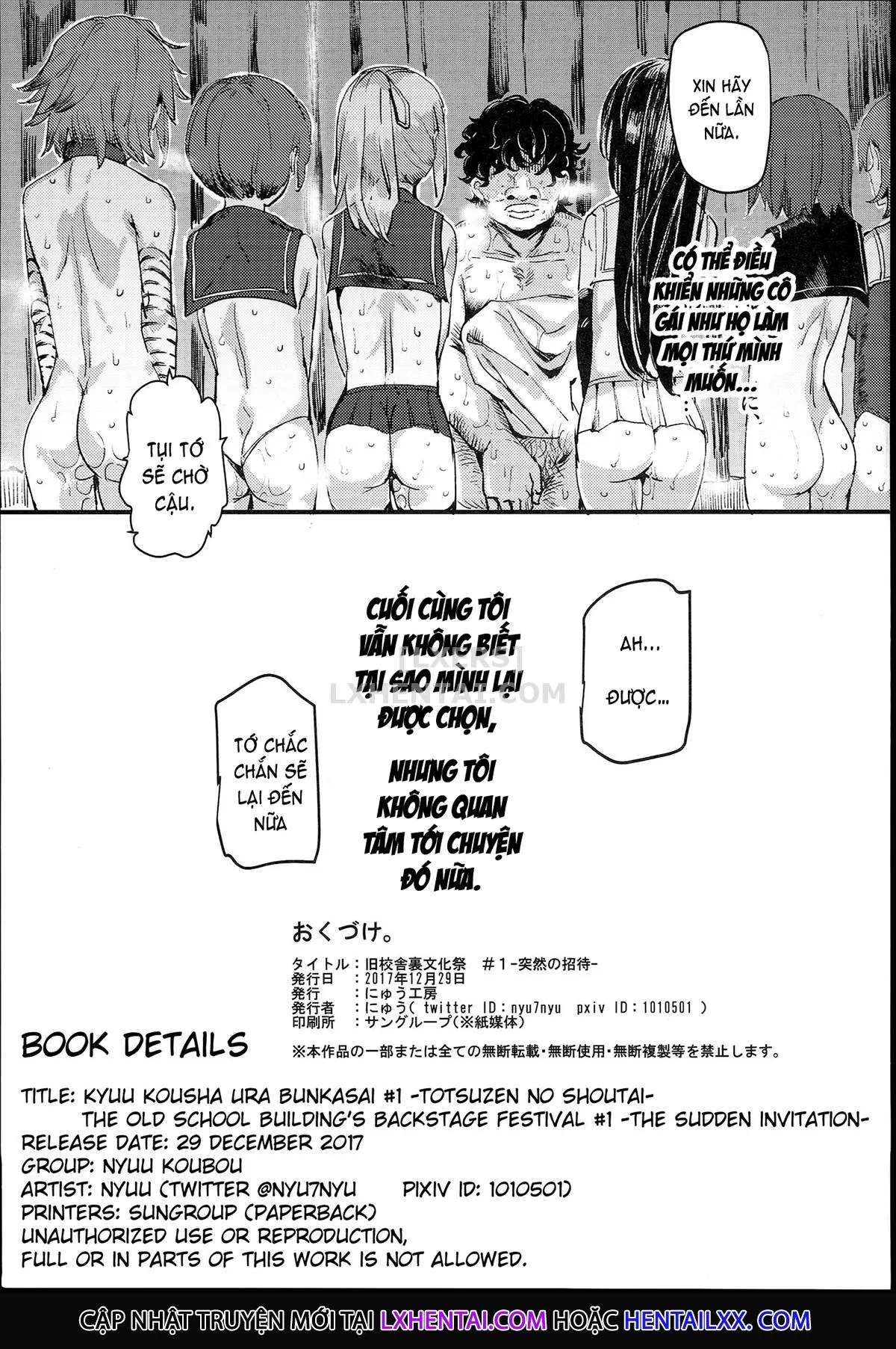 HentaiVN.net - Ảnh 46 - The Old School Building's Backstage Festival [Kyuu Kousha Ura Bunkasai] - Chap 1 -Sudden Invitation-