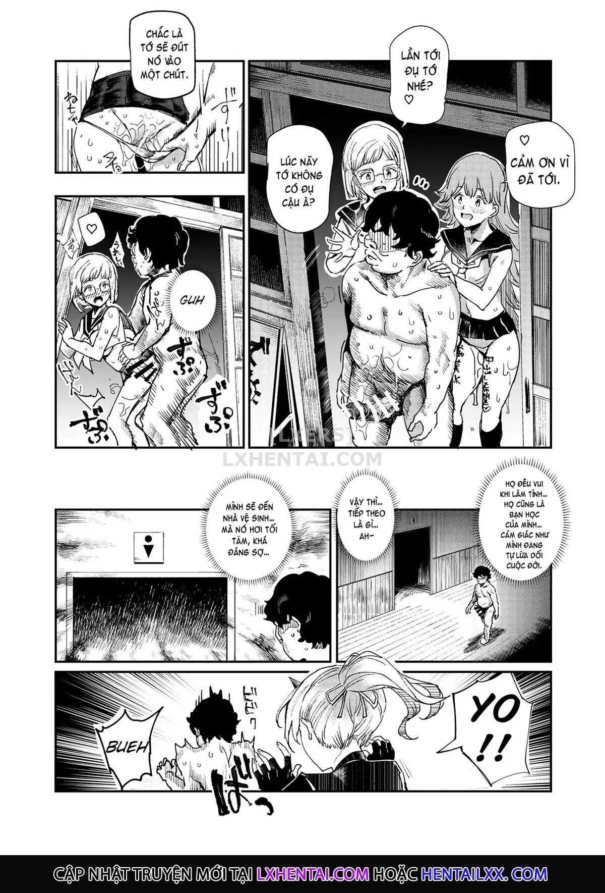 HentaiVN.net - Ảnh 24 - The Old School Building's Backstage Festival [Kyuu Kousha Ura Bunkasai] - Chap 3 - Sunday Edition: All Of You Will Be My Meat Urinals Forever