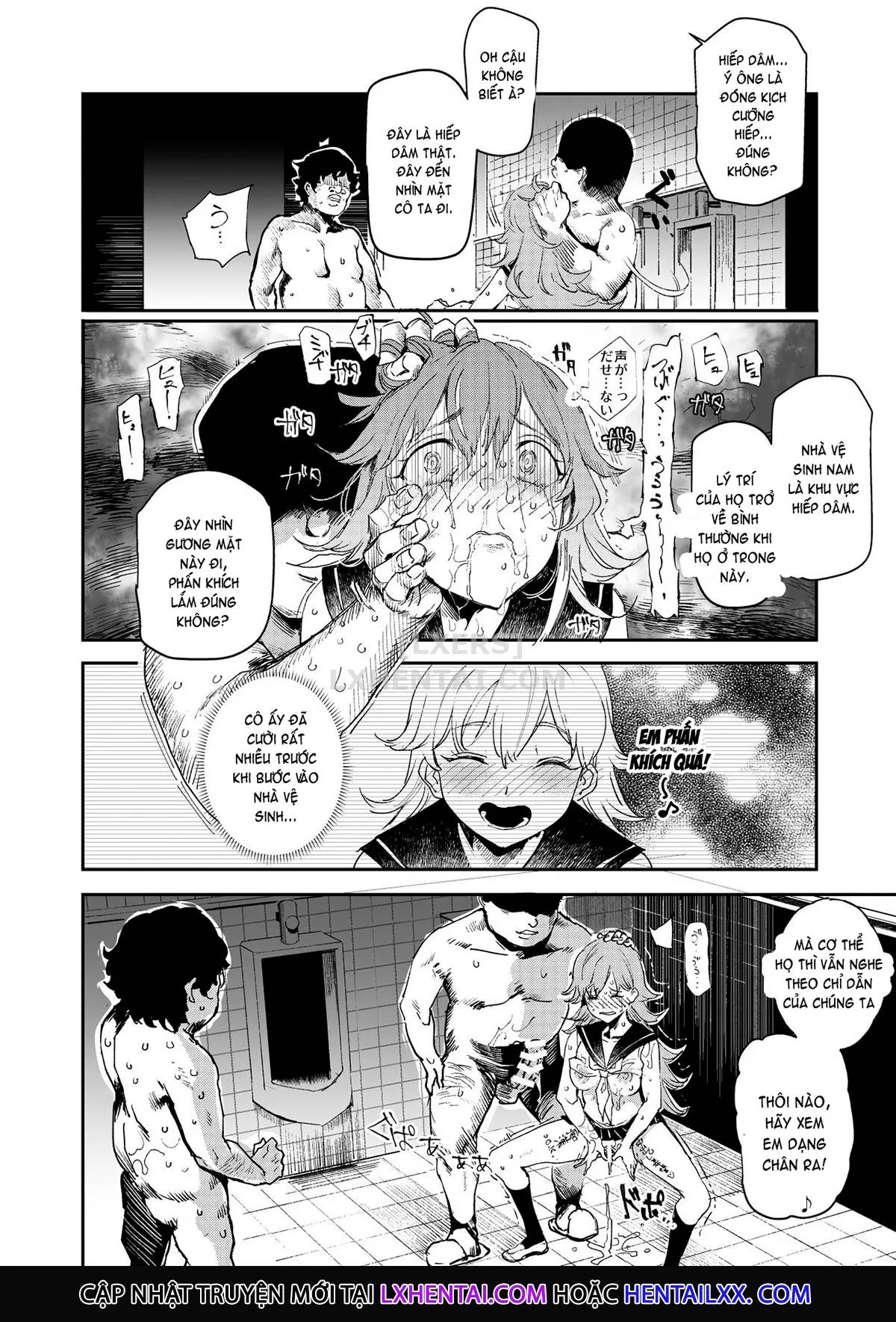 HentaiVN.net - Ảnh 40 - The Old School Building's Backstage Festival [Kyuu Kousha Ura Bunkasai] - Chap 3 - Sunday Edition: All Of You Will Be My Meat Urinals Forever