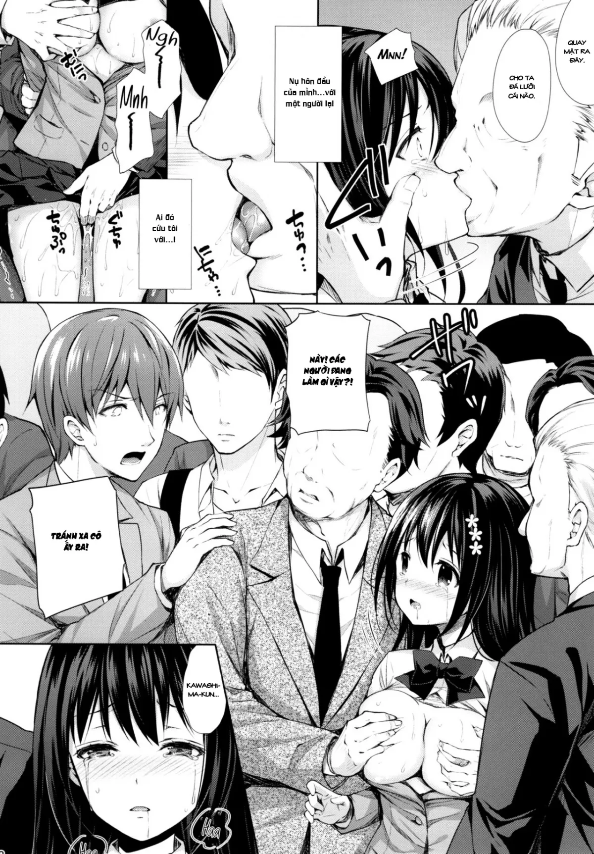 HentaiVN.net - Ảnh 18 - Kẻ quấy rối vô liêm sỉ [Chijoku no Chikan Densha ~Watashi, Sukina Hito no Soba de Chikan Saremashita~, Shameless Molester on Train] - Chap 1
