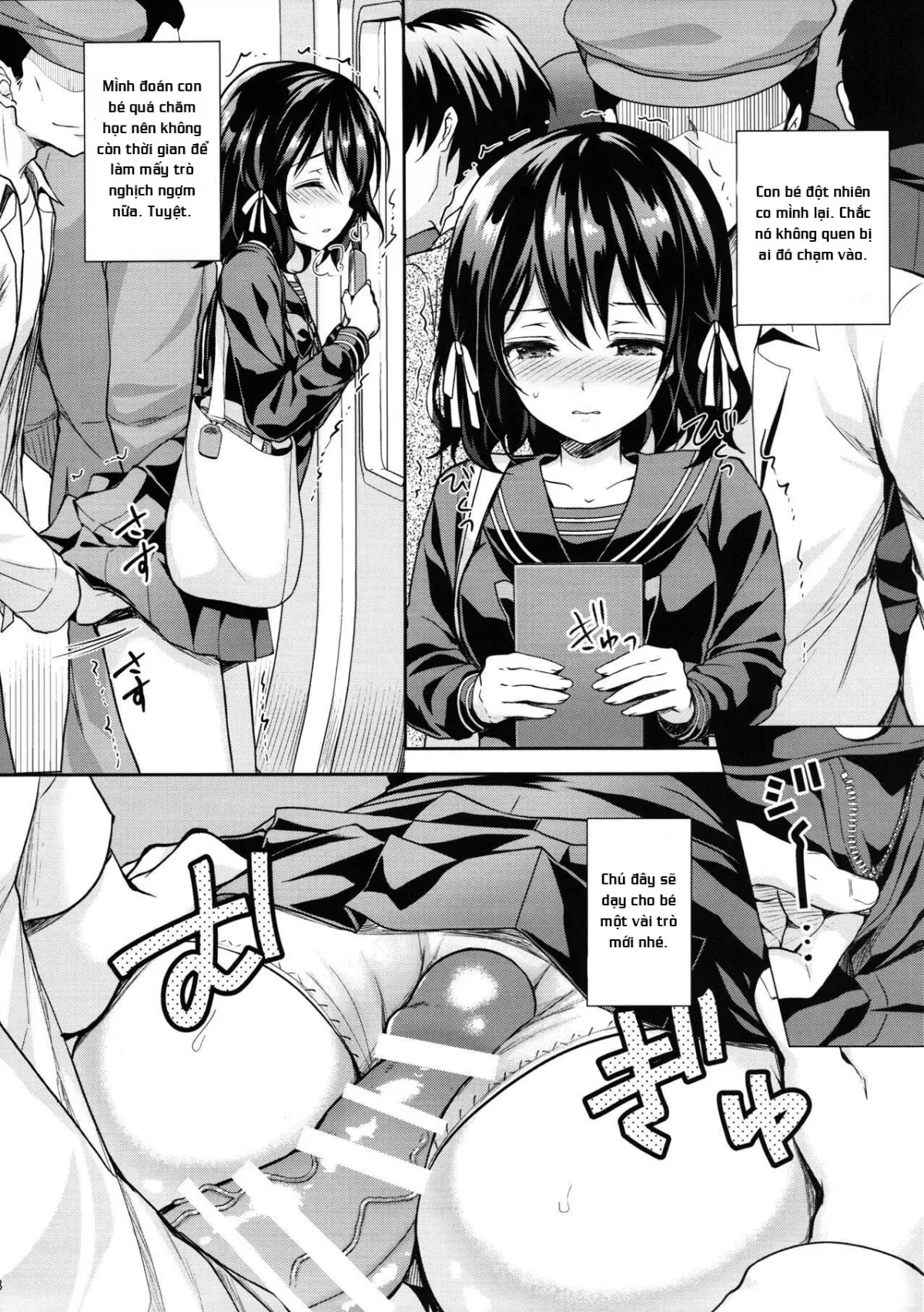 HentaiVN.net - Ảnh 7 - Kẻ quấy rối vô liêm sỉ [Chijoku no Chikan Densha ~Watashi, Sukina Hito no Soba de Chikan Saremashita~, Shameless Molester on Train] - Chap 2