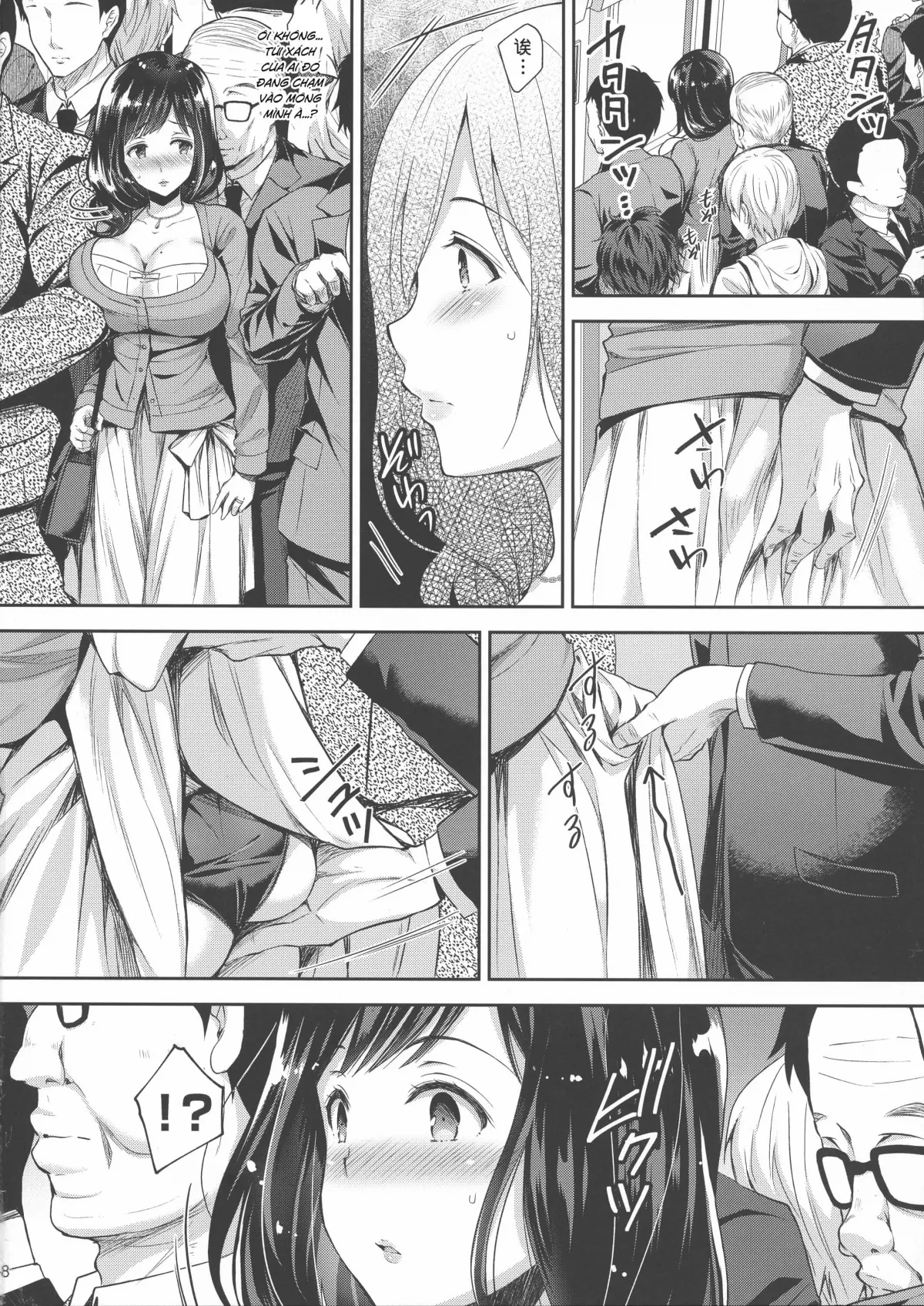 HentaiVN.net - Ảnh 8 - Kẻ quấy rối vô liêm sỉ [Chijoku no Chikan Densha ~Watashi, Sukina Hito no Soba de Chikan Saremashita~, Shameless Molester on Train] - Chap 3