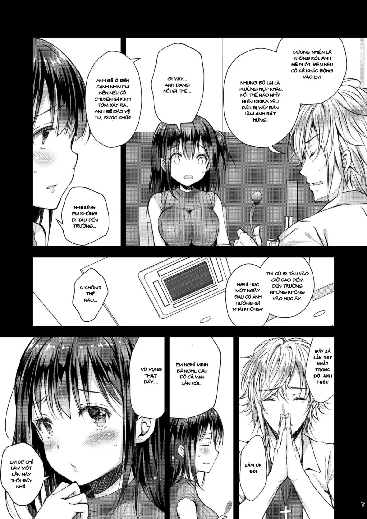 HentaiVN.net - Ảnh 8 - Kẻ quấy rối vô liêm sỉ [Chijoku no Chikan Densha ~Watashi, Sukina Hito no Soba de Chikan Saremashita~, Shameless Molester on Train] - Chap 4