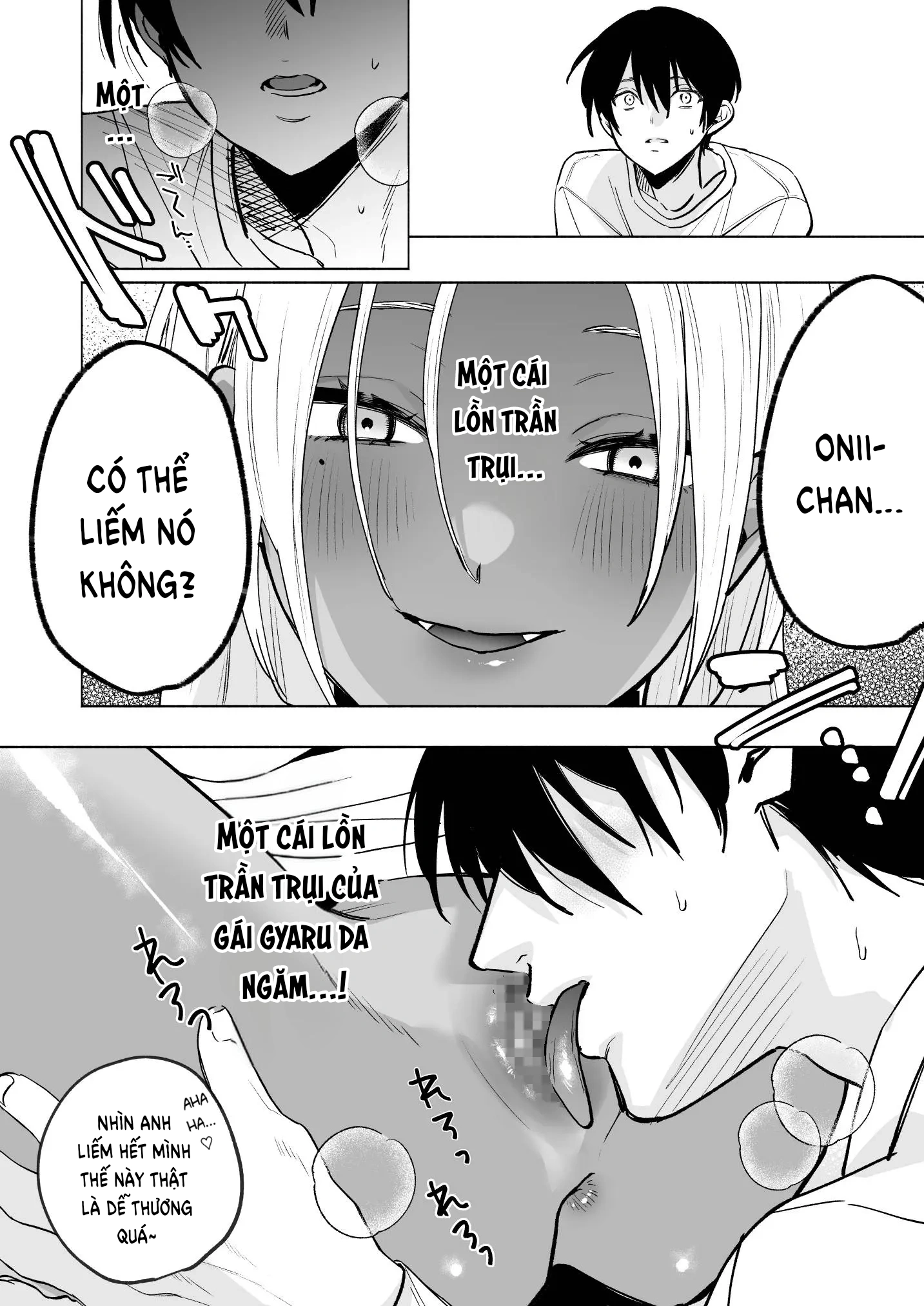 HentaiVN.net - Ảnh 30 - Cô em gái kế gyaru da ngăm ngực khủng muốn vắt kiệt tinh dịch của tôi một cách dịu dàng - Oneshot
