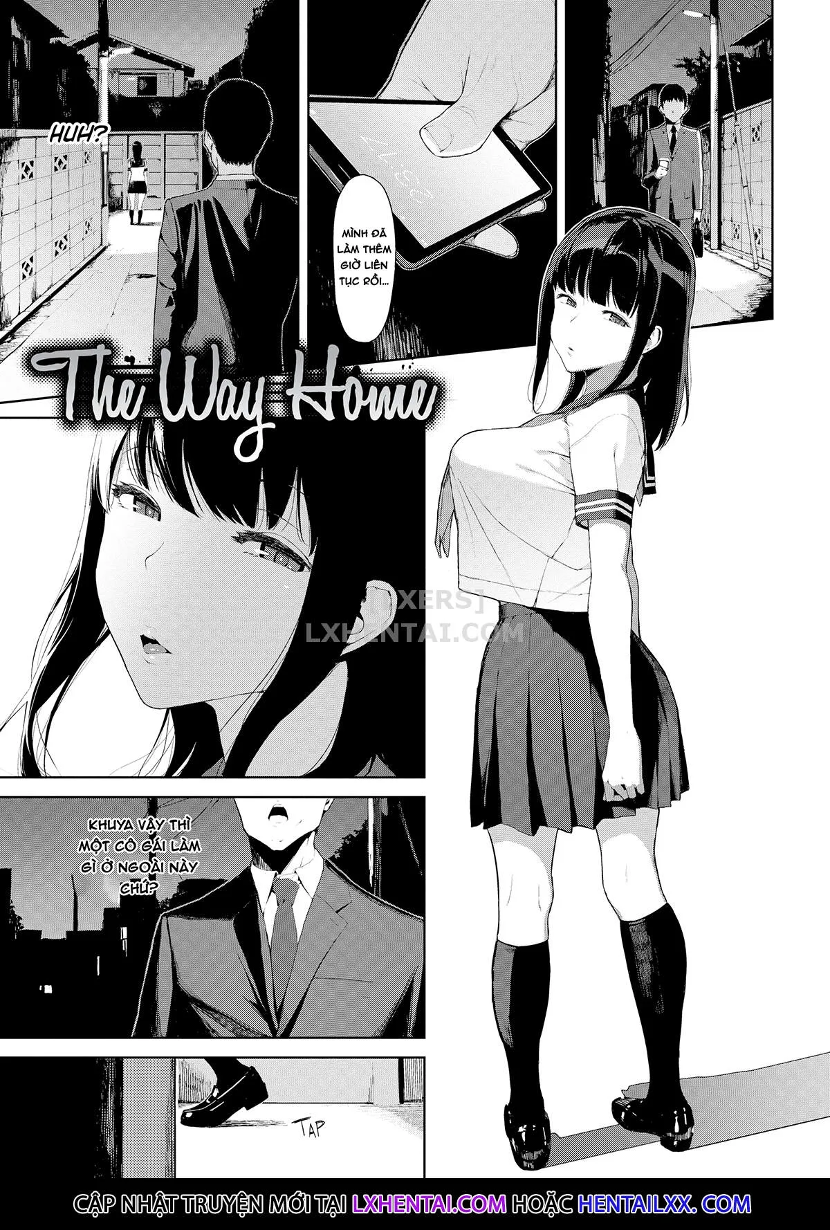 HentaiVN.net - Ảnh 3 - Viewer Discretion Advised [Something is Lurking; Last Train; Princess of the River; The Spider's Web; Stigmatized Property; Yamatsumi; Right Behind You; Baku; The Way Home; Together Forever...] - Chap 1 - The Way Home