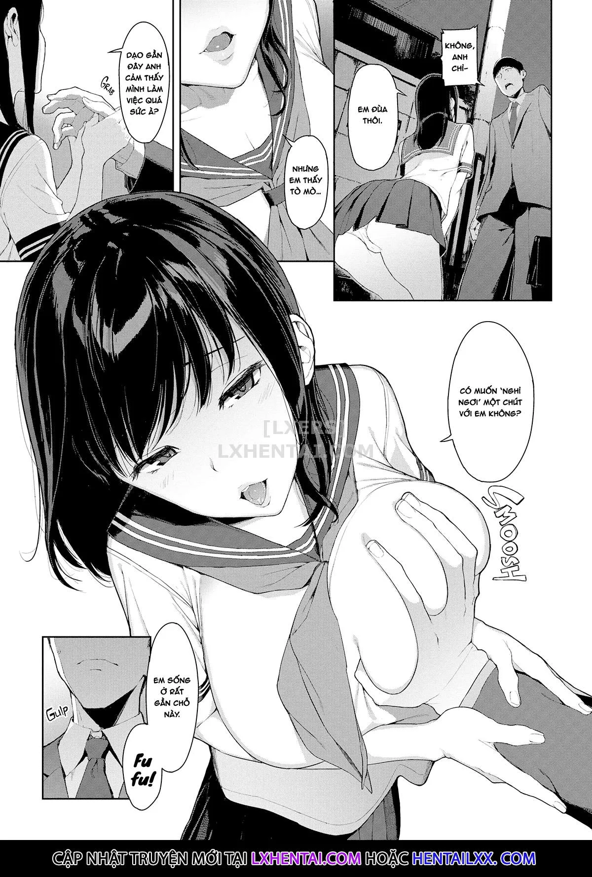 HentaiVN.net - Ảnh 5 - Viewer Discretion Advised [Something is Lurking; Last Train; Princess of the River; The Spider's Web; Stigmatized Property; Yamatsumi; Right Behind You; Baku; The Way Home; Together Forever...] - Chap 1 - The Way Home